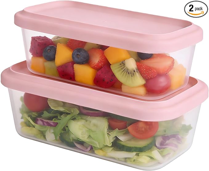 Silicone Food Storage Containers with Lids, 2-Piece Set (500ml & 900ml) - BPA-Free - Kitchen Organization for Meal Prep, Snacks, Leftovers Freezer, Microwave & Dishwasher Safe (Cinnamon)