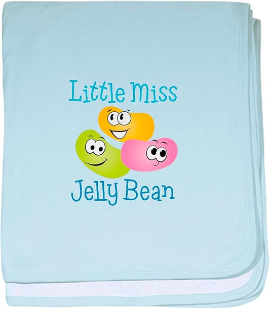 CafePress Little Miss Jelly Bean Baby Blanket, Super Soft Newborn Swaddle