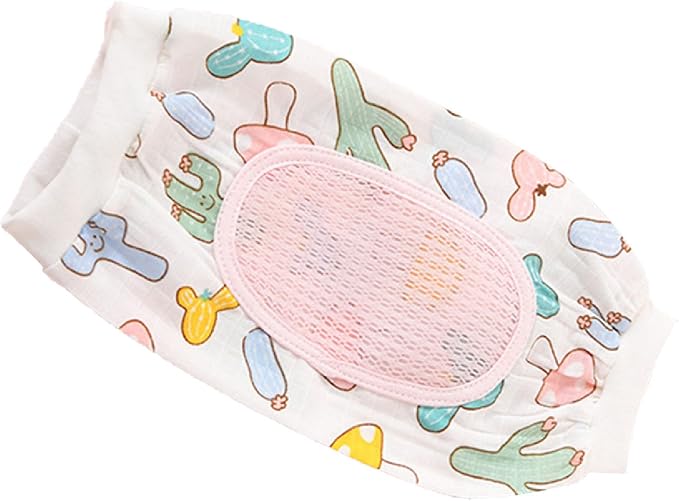 Baby Breastfeeding Arm Pillow Sweat Absorbent Cervical Spine Protection for Infant 0-12 Months Gauze Material (Yellow) (Pink)