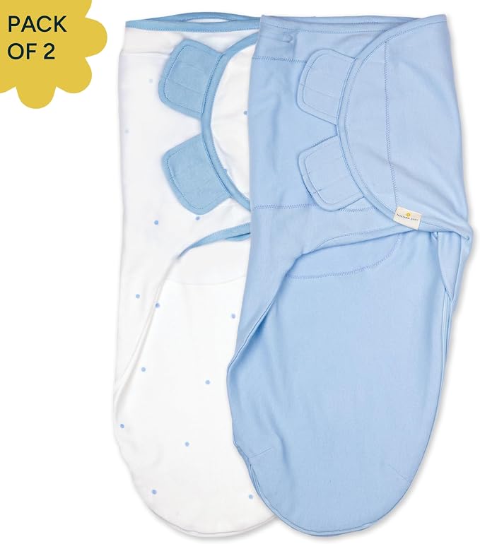 Swaddle Wrap for Newborns – Premium Organic Cotton, Wake Me Not Swaddle with Baby-Safe Closure, Ultra-Soft & Snug Sleep Sack, Breathable Swaddling Blanket, Gifts for 0-3 Months, Pack of 2