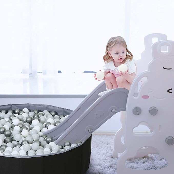 Ball Pit for Toddlers Babies Dogs Cats Iinfant Children, Foldable Ball Pits Play Tent, Crawl Playpen Ball Pool with Storage Bag, Surprise for Boys Girls Festival (Balls Not Included), Black