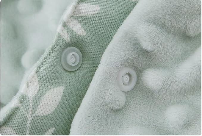 HOUSBAY Baby Blanket Newborn Blanket with Hooded Windproof Go Outside Warm Portable Swaddle Wrap in Basket Baby Safety Seats (Light Green)