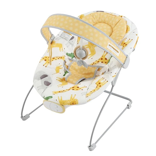 Baby Bouncer, Infants Bouncy Seat with Music and Vibrations,Baby Rocker for Newborns Indoor Outdoor Use 0-6 Months Up to 20 lbs
