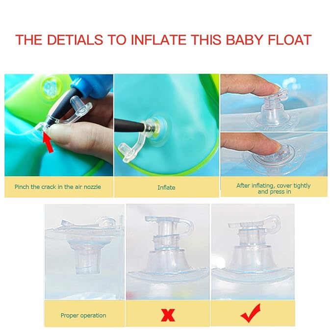 Inflatable Baby Bathtub,Newborn to Toddler Bath Tub with Built-in Air Pump,Portable Travel Shower Basin with Back Support,Foldable Toddler Tub Shower for Kids 0-6 Months(Orange)