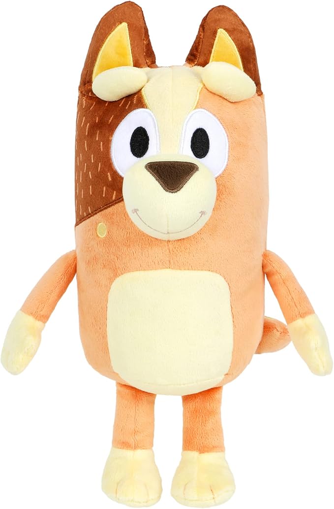Bluey Sound Effects Talking Chilli Stuffed Plush, 14??Soft Musical Toys, Stuffed Animal with 9 Different Phrases, Singing Toys for Kids