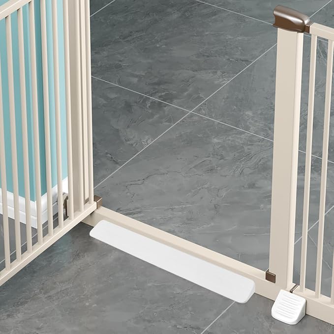 Tofficu Safety Door Fixator Baby Gate Anti Kick Pedal Plastic Footbar 17.91X5.11X1.18 Inch for Stairway Protection and Child Safety