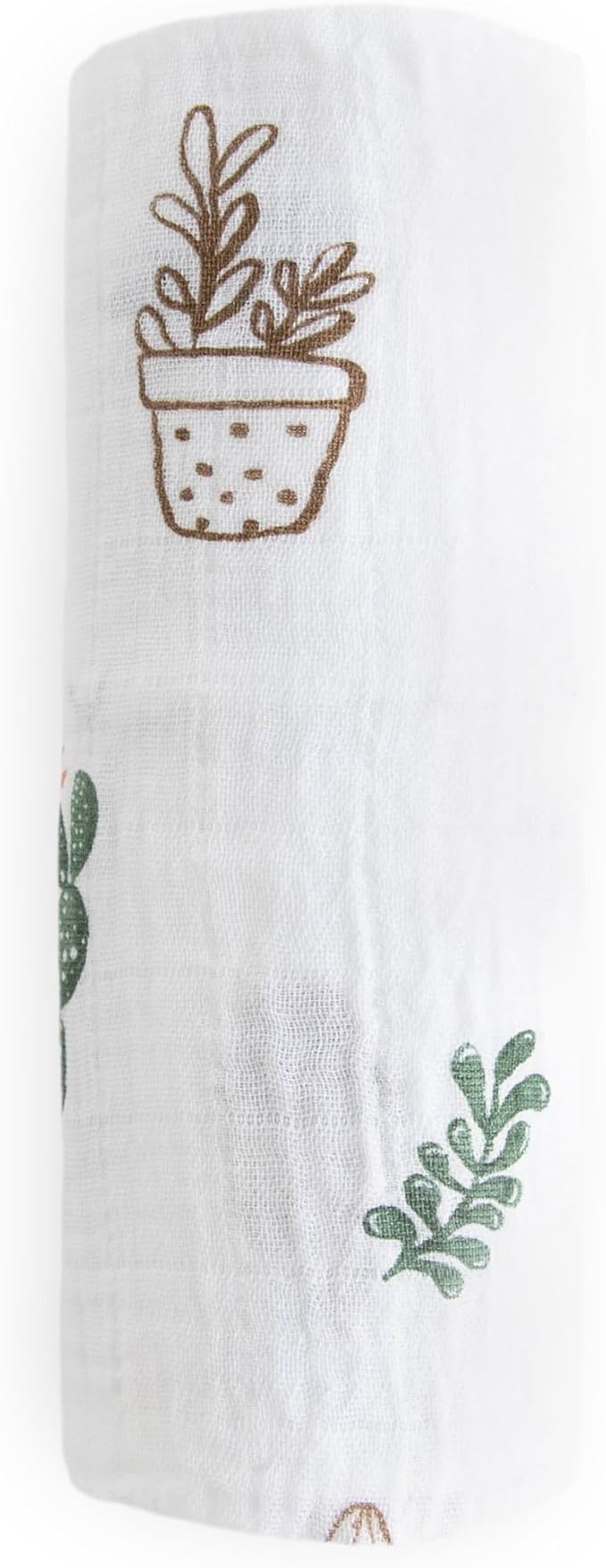 Little Unicorn Premium Cotton Swaddle Baby Blanket | Breathable Fabric | for swaddling, Play, Nursing & More (Prickle Pots)