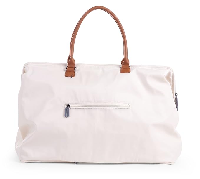 Childhome Original Mommy Diaper Bag - Large Tote, Travel & Hospital Bag (Off White Black)