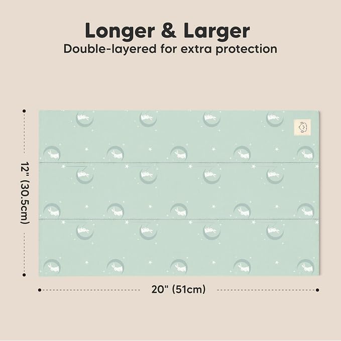 Organic Burp Cloths Baby Boy, Girl - 6-Pack Large 100% Cotton Burping Cloths for Babies, Spit Up Rags, Super Absorbent, Ultra Soft Newborn Rag, Gender Neutral, Machine Washable, Durable (Lunaris)