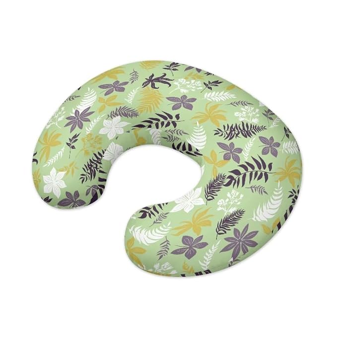 Foliage Baby Nursing Pillow Cover Stretchy Breathable Breastfeeding Pillow Cover Lightweight Neutral Nursing Pillow Case (22"x18"x6")