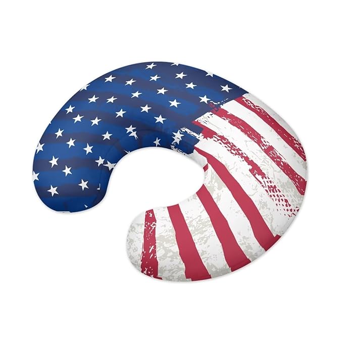 USA Flag Breastfeeding Pillow Cover Breastfeeding Nursing Pillow Slipcovers Super Soft Stretchy Replaceable Pillow Cover Slipcover