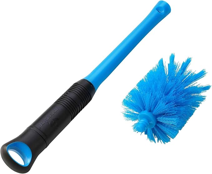 MOSOLAN 2-in-1 Bottle Brush Refills, 3 Pack Replacement Brush Heads, Breezy Blue