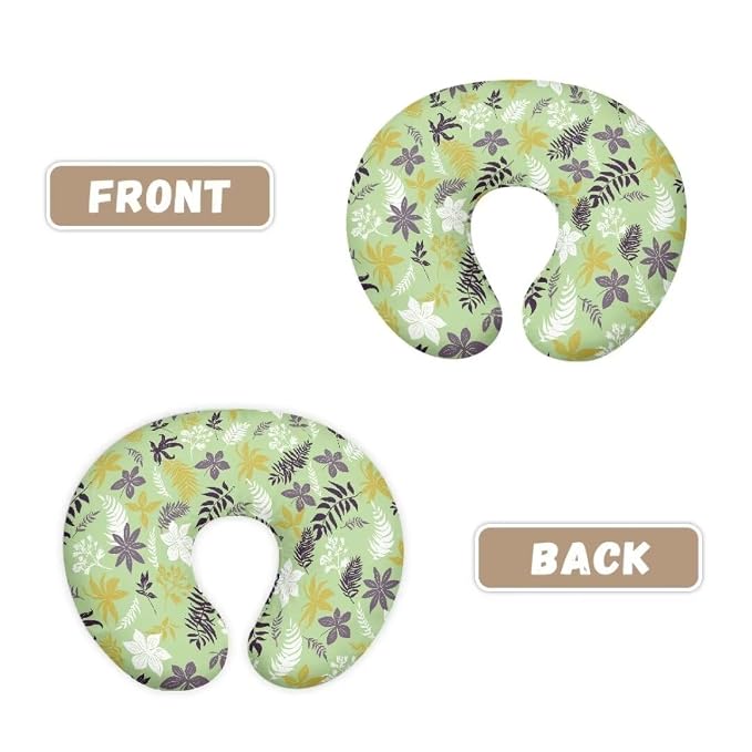 Foliage Baby Nursing Pillow Cover Stretchy Breathable Breastfeeding Pillow Cover Lightweight Neutral Nursing Pillow Case (22"x18"x6")