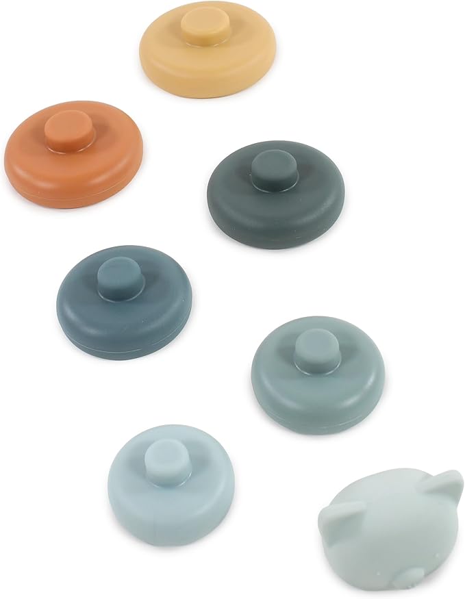 Hudson Baby Silicone Stacking Toy, Bear, One Size
