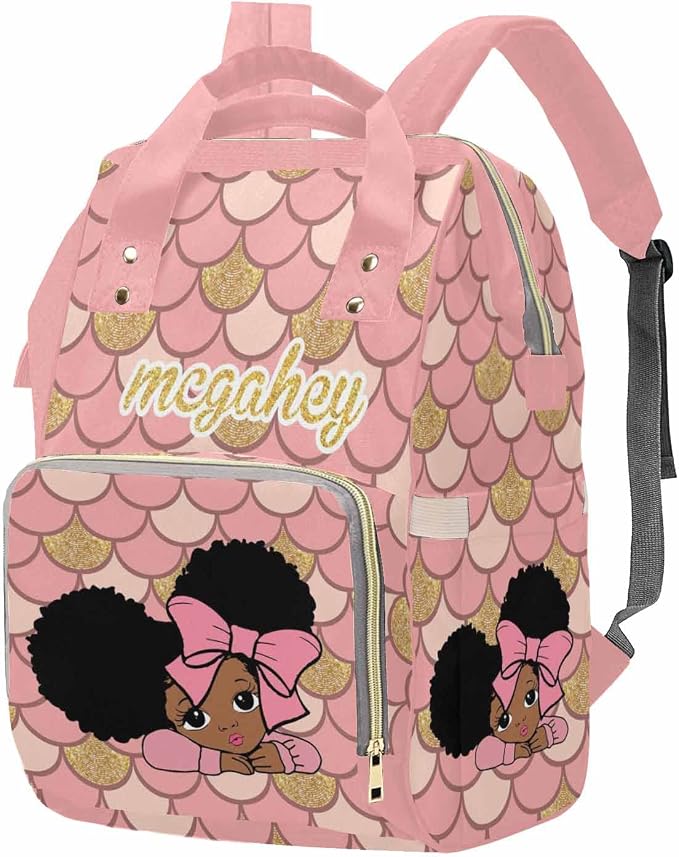 MyPupSocks Personalized Baby Backpack Diaper Bag with Name, Diaper Bag Custom with Name Custom Diaper Bags for Baby Boy, Nursing Baby Backpack for Boy Shower Gift