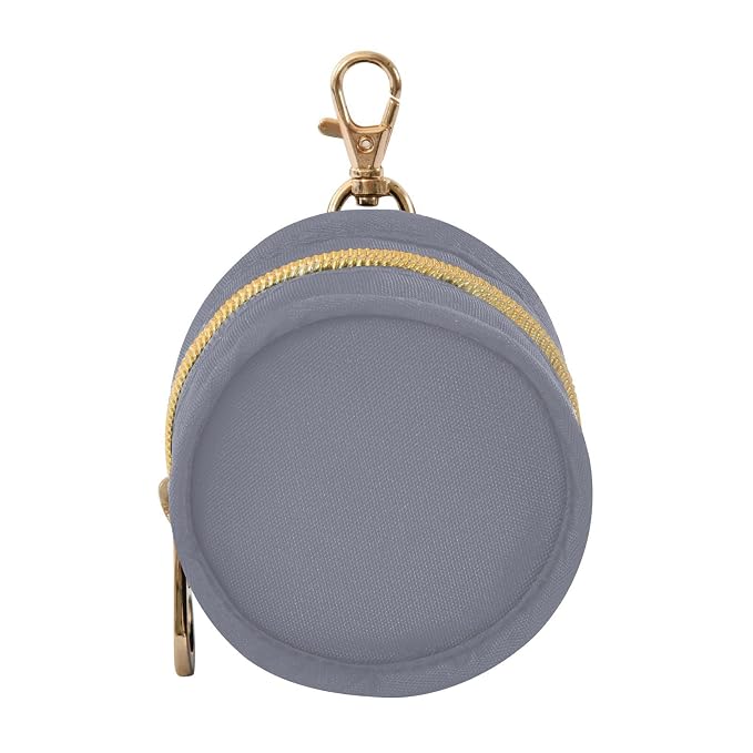 Grey Pacifier Holder Case Newborn Pacifier Storage Pouch for Boys Girls Easy Attach to Diaper Bag Portable Baby Essentials Container