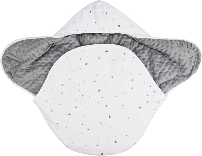 Bebamour Winter Car Seat Cover and Baby Swaddle Blanket - Newborn Wrap for Girls Boys, Warm Winter