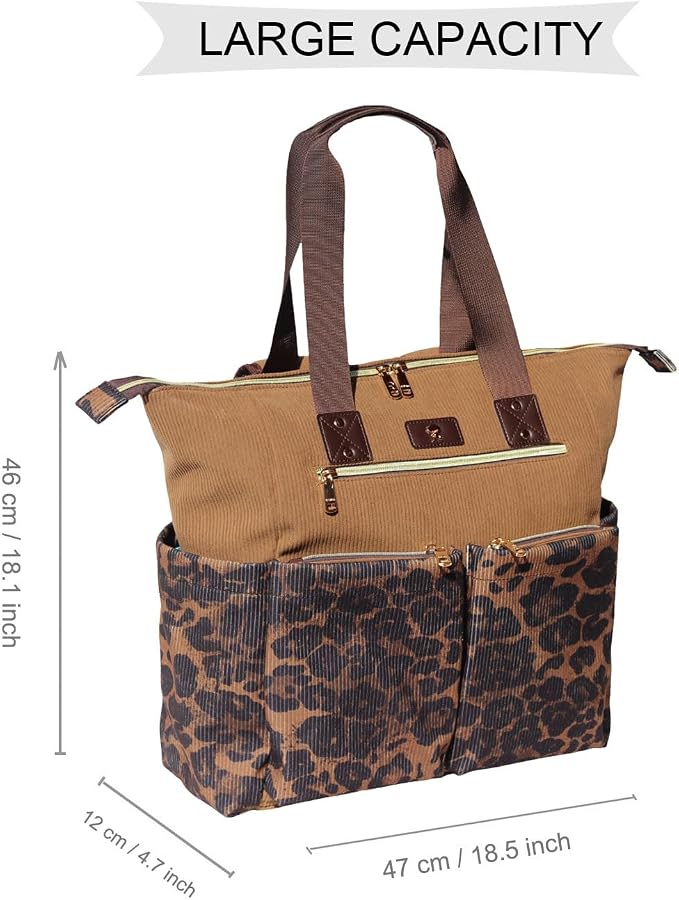 ESVAN Diaper Tote Bag Totepack Backpack 2 in 1 for Women Multifunctional Large Capacity with Insulated Pockets Travel | Multifunctional