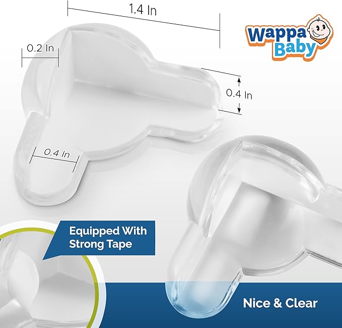 Corner Protectors for Baby (16 Pack) - Patented - New & Improved Edge Protector for Baby – Transparent Corner Protectors - Baby Safety Products to Baby Proof Corners and Edges