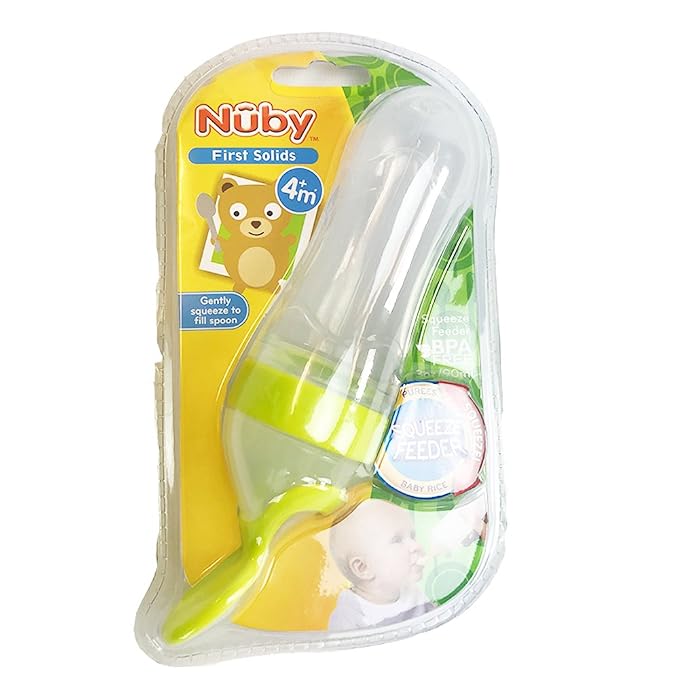 Nuby Natural Touch Silicone Travel Infa Feeder, 3 Ounce, 1 Pack, Colors May Vary