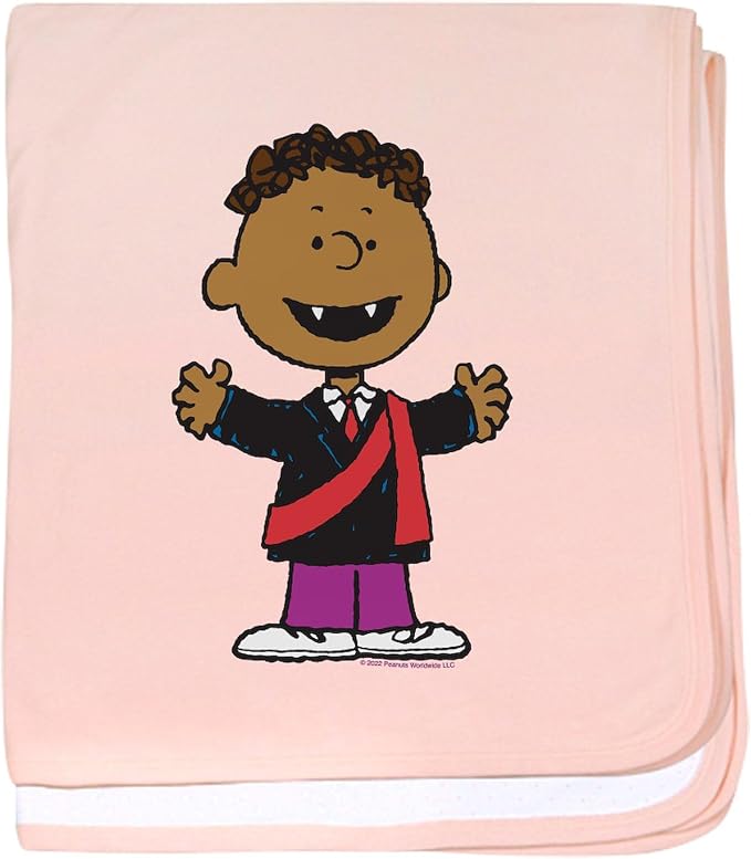 CafePress Peanuts Franklin's Dracula Costume Baby Blanket, Super Soft Newborn Swaddle