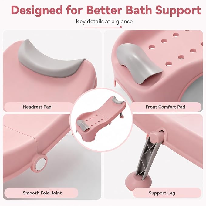 Adjustable Children's Shampoo Chair, Hair Washing Station for Kids Children's Shower Seat, Hair Wash Basin is Suitable for 0-5 Years Old Bath seat Bathtub Household Design