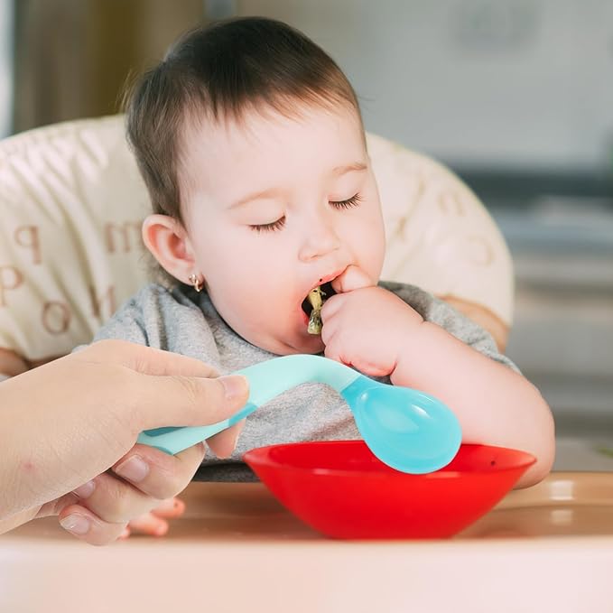 Boys and Girls Utensil Set Boy Girl Spoon and Fork Self-feeding Left-handed Stainless Steel Design