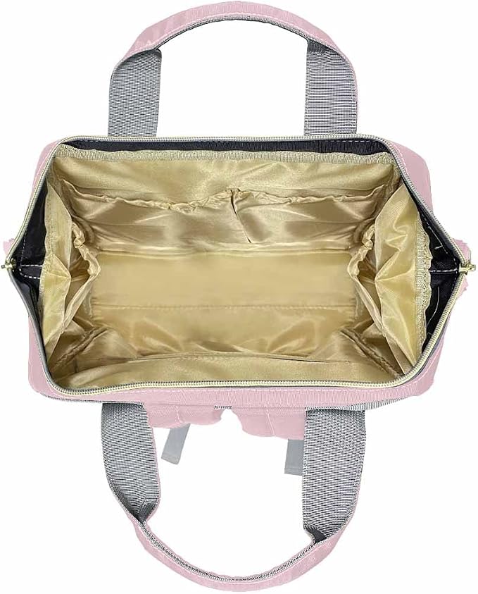InterestPrint Custom Diaper Bag Backpack Personalized Glitter Drips Rose Gold Feet Backpack with Text Bag Nursing Bags Fashion Shoulders Bag Casual Daypack Travel Multipurpose Bag for Men Women