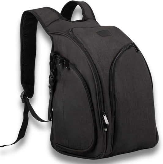 JOHAR Diaper Backpack - Spacious, Waterproof with Changing Pad, Insulated Pockets, Anti-Theft Pocket - Black