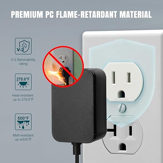 Lenink Loose Outlet Plug Fix, Glow in Dark, 12 Pack Plastic Snug Socket Secured, Outlet Tightener Insert, with Back Adhesive