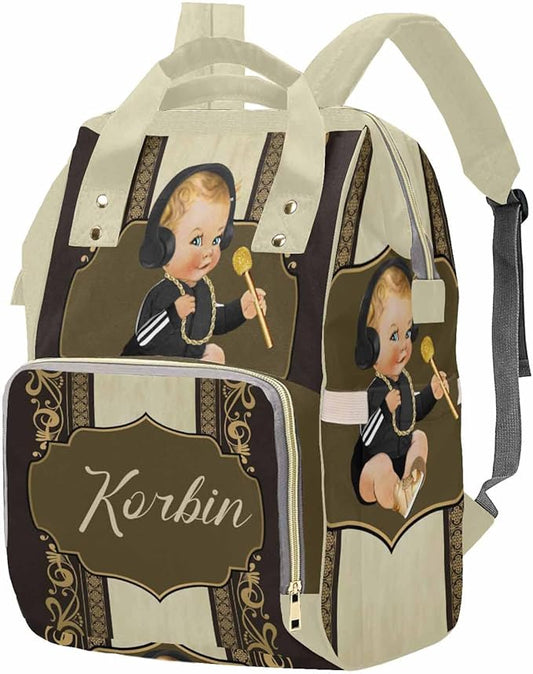 M YESCUSTOM Custom Baby Bag with Name Personalized Mommy Bag Backpack for Mom Day Customized Unisex Diaper Bag
