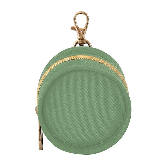 Sage Green Pacifier Holder Case Newborn Pacifier Storage Pouch for Boys Girls Easy Attach to Diaper Bag Portable Baby Essentials Container