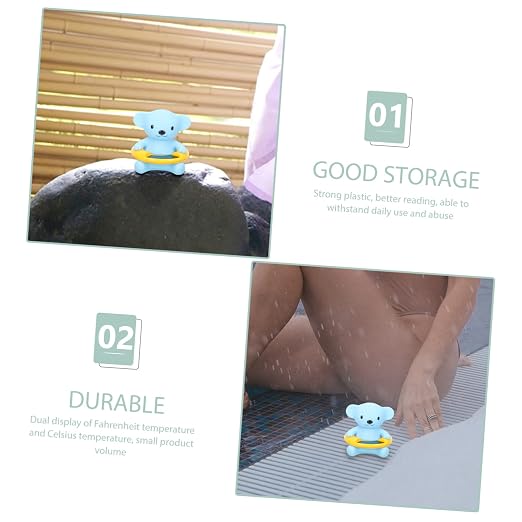 GALPADA Floating Bath Thermometer for Babies Waterproof Pool Thermometer Toy Digital Shower Water Temperature Gauge Easy to Read LCD Display Safe for Newborns