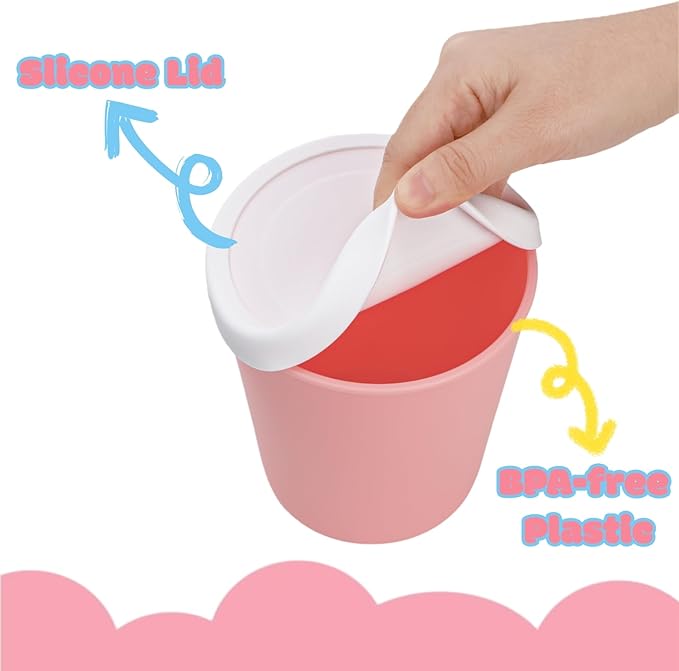 4 Pack Ice Cream Containers, 1 Quart Reusable Freezer Storage Tubs with Silicone Lids Spoon, Ice Cream Pint BPA-Free Yogurt Containers for Homemade Sorbet, Dishwasher Safe