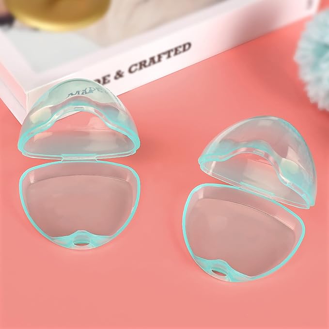 Accmor Pacifier Case, Pacifier Holder Case, Pacifier Container for Travel, BPA Free,Transparent Green, 6 Pack