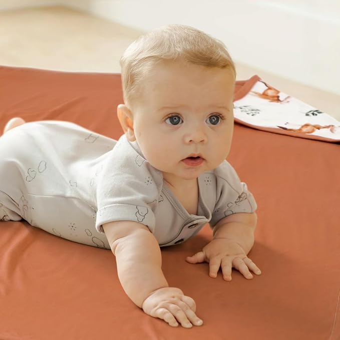GRSSDER Baby Blankets Super Soft Jersey Knit Swaddle Blanket for Baby Girls and Boys, Double Layer Receiving Blankets 34 x 44 Inches, Extra Large for Baby Swaddling, Elk