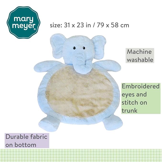 Mary Meyer Bestever Baby Mat, Blue Elephant