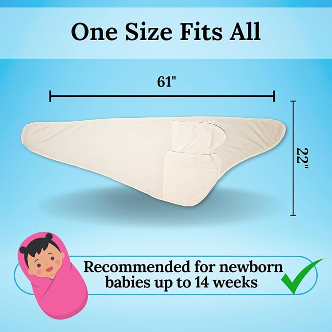 Miracle Blanket Swaddle Wrap – Help Your Newborn Sleep Longer – Soft & Secure Sleep Sack for Infants – Easy-to-Use Swaddling Blanket for a Calm Baby (Pink)