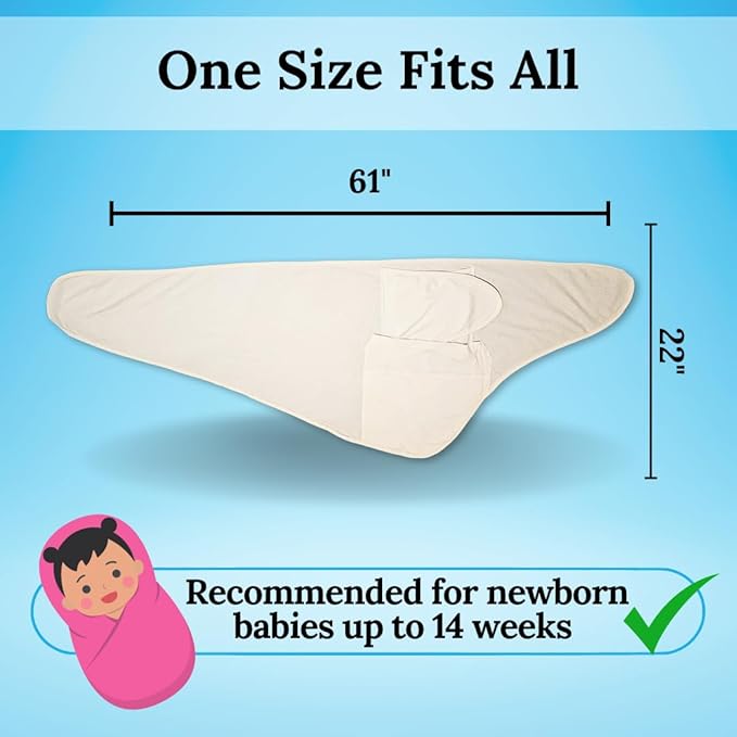Miracle Blanket Swaddle Wrap - Boy, Girl, or Neutral Receiving Baby Blanket - Soft, Wearable Sleep Sack Essential for Newborns and Infants (Pink Elephants)