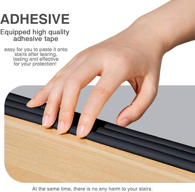 6.6 Ft Edge and Corner Guard Protector for Baby Edge Trim Anti-Collision Rubber Strip Protector Strip for Indoor and Outdoor Kindergarten Stair Steps Walls Other Edges (Black)