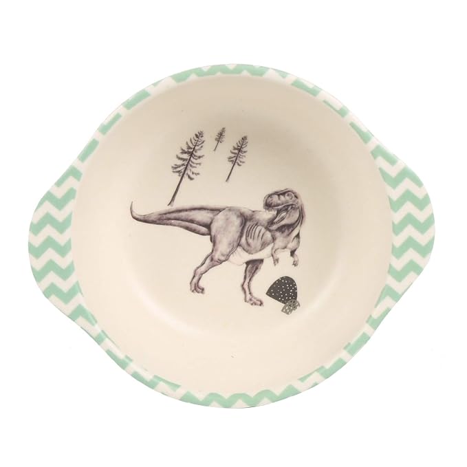 shopwithgreen 7Pcs/Set Bamboo Kids Dinnerware Set - Children Dishes - Food Plate Bowl Cup Spoon Fork Set Dishware, Cartoon Tableware, Dishwasher Safe Kids Healthy Mealtime, BPA Free