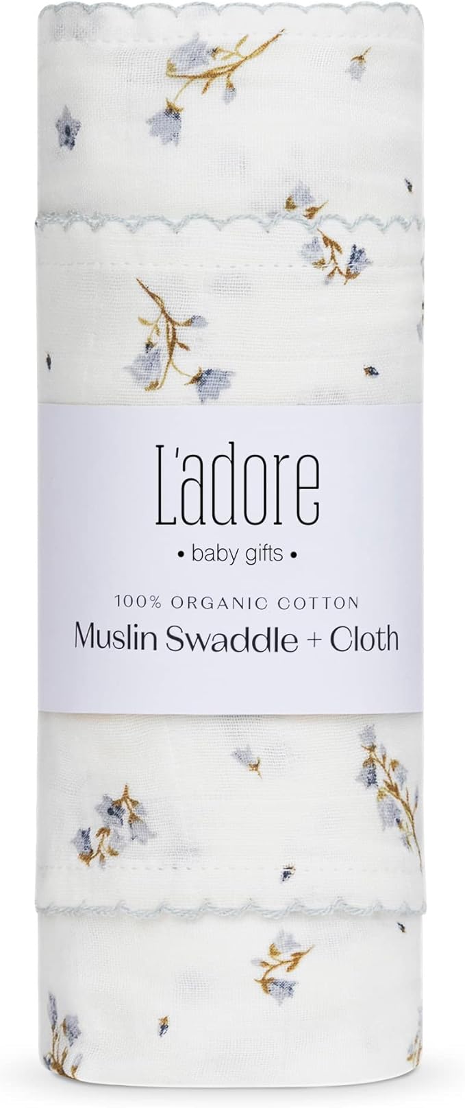 Ladore Baby Gifts Swaddle Blanket & Cloth Set (Florel/Boys)