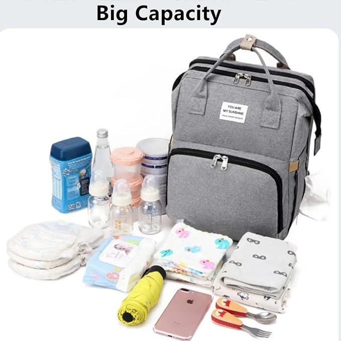 Diaper Baby Bag Backpack Changing Pad Nursing Shower Tote Baby Bottle Bag Waterproof Large Capacity,Baby Registry Search,Newborn Essentials