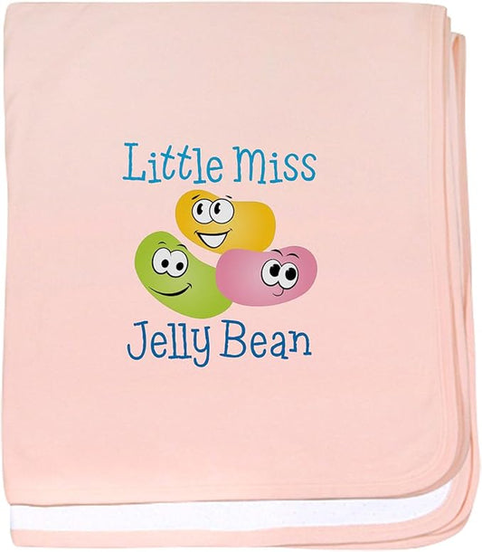 CafePress Little Miss Jelly Bean Baby Blanket, Super Soft Newborn Swaddle