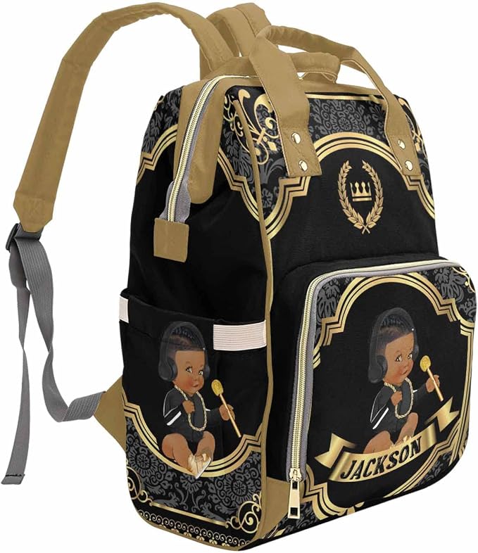 M YESCUSTOM Custom Diaper Bag Personalized Name Baby Bag Customized Mommy Bag Backpack for Men Women