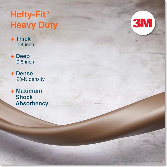Roving Cove HeftyFit Edge Protector for Baby Proofing (6ft Large Edge Only), Heavy-Duty Soft Rubber Foam Furniture Edge Bumper Guards, Desk Edge Cushion, Wall Corner Covers, 3M Adhesive, Coffee Brown
