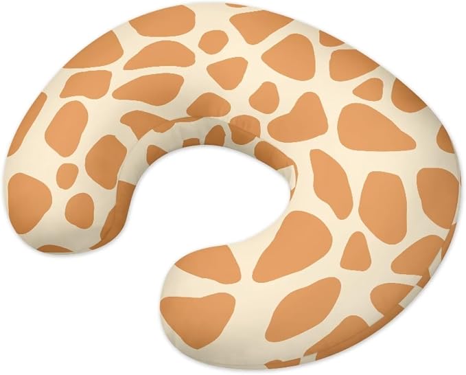 Cow Nursing Pillow and Positioner Detachable Original Breastfeeding Newborn Nursing Pillow Case Lightweight Head Support Protector Cushion Essentials with Hidden Zipper