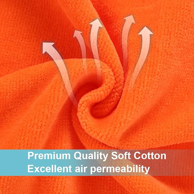 MICHLEY Animal Hooded Baby Towel Washcloth, Toddler Premium Cotton Absorbent Bathrobe for Girls Boys 0-6T (Fox)