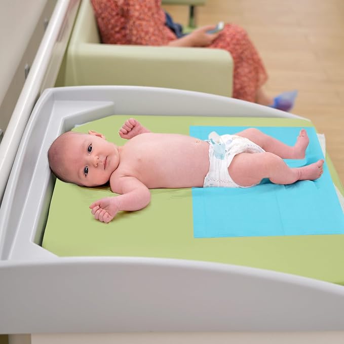 Threlaco 100pcs Disposable Changing Liner 2-ply Baby Changing Station Pad Disposable Changing Pads Diaper Changing Mat Portable Sanitary Liner Refills for Commercial Restrooms