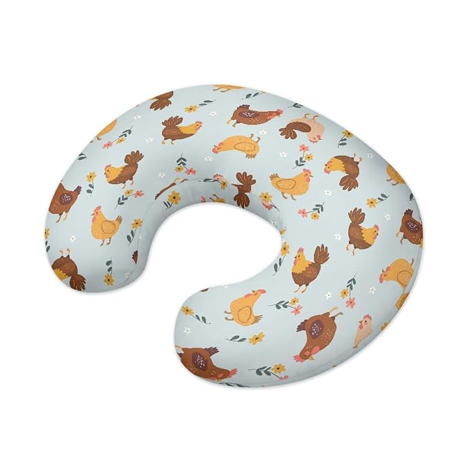 Cute Chicken Nursing Pillow Cover Ultra Soft Comfortable Newborn Nursing Pillow Case Washable and Easy to Clean